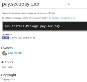 Screenshot nuget pay.sofort